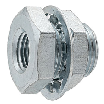 STEEL BULKHEAD COUPLING 1/4" 1/4" 0.95"