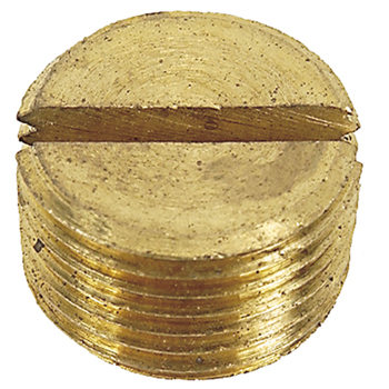 BRASS SLOTTED HEAD PIPE PLUG 1/8"