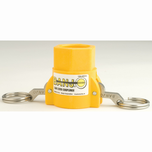 3/4-inch Coupler X 3/4-inch Garden Hose Female Thread | GHFT075D | Banjo Corporation | Category-Adapter, Connector Type-Female GHT, Connector Type-Female QDC