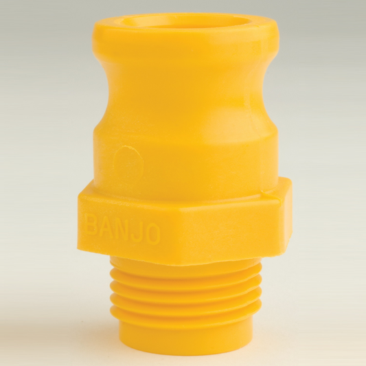 3/4-inch Adapter X 3/4-inch Garden Hose Male Thread | GHMT075F | Banjo Corporation | Category-Adapter, Connector Type-Male GHT, Connector Type-Male QDC