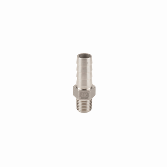 SS Adapter 1/4-inch MNPT X 1/2-inch HB | HB025-050SS | Banjo Corporation | Category-Adapter, Connector Type-HB, Connector Type-Male NPT