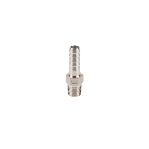 SS Adapter 1/4-inch MNPT X 1/4-inch HB | HB025SS | Banjo Corporation | Category-Adapter, Connector Type-HB, Connector Type-Male NPT