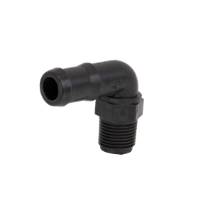 PP Elbow 90 DEG 1/2" MNPT X 3/4" HB | HB050/075-90 | Banjo Corporation