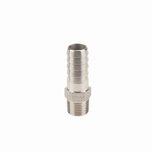 SS Adapter 1/2-inch MNPT X 3/4-inch HB | HB050-075SS | Banjo Corporation | Category-Adapter, Connector Type-HB, Connector Type-Male NPT