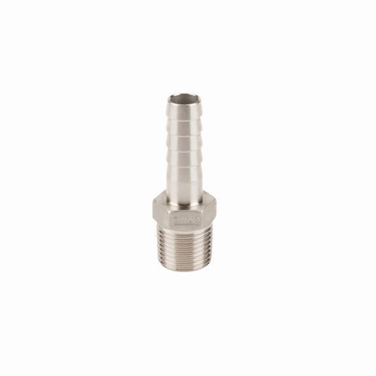SS Adapter 1/2-inch MNPT X 1/2-inch HB | HB050SS | Banjo Corporation | Category-Adapter, Connector Type-HB, Connector Type-Male NPT