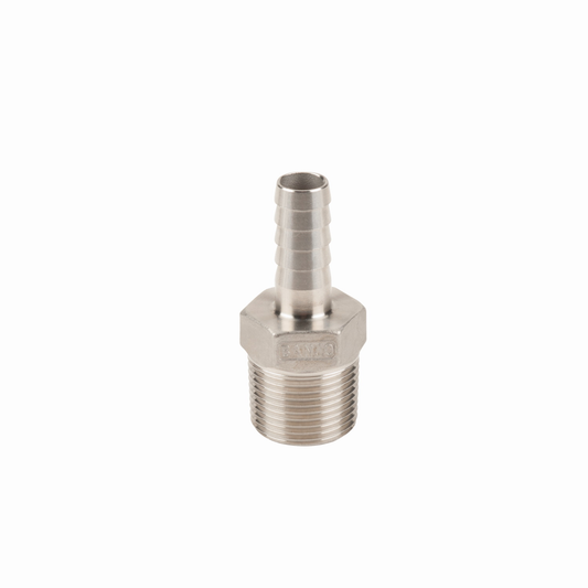 SS Adapter 3/4-inch MNPT X 1/2-inch HB | HB075-050SS | Banjo Corporation | Category-Adapter, Connector Type-HB, Connector Type-Male NPT
