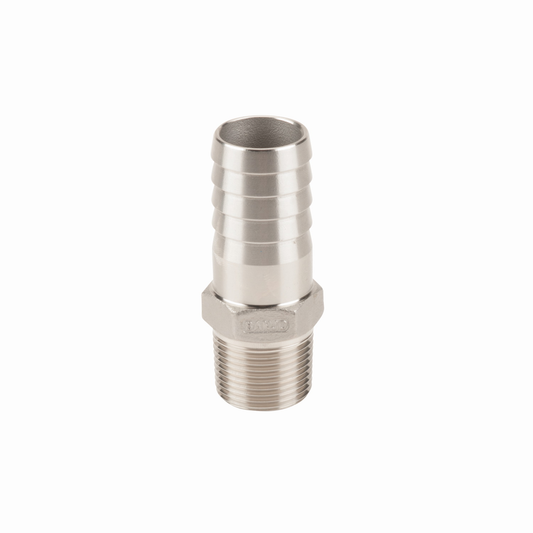 SS Adapter 3/4-inch MNPT X 1-inch HB | HB075-100SS | Banjo Corporation | Category-Adapter, Connector Type-HB, Connector Type-Male NPT