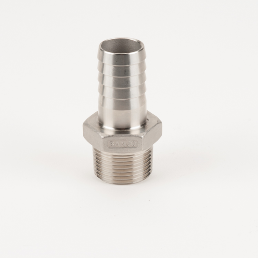 SS Adapter 1-inch MNPT X 1-inch HB | HB100SS | Banjo Corporation | Category-Adapter, Connector Type-HB, Connector Type-Male NPT
