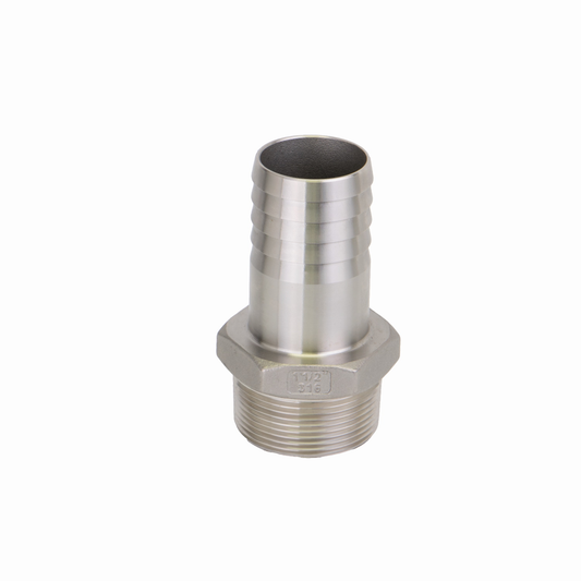 SS Adapter 1 1/2-inch MNPT X 1 1/2-inch HB | HB150SS | Banjo Corporation | Category-Adapter, Connector Type-HB, Connector Type-Male NPT