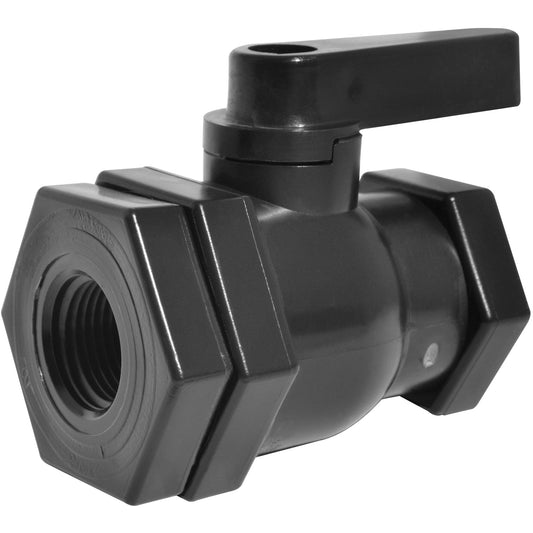 PP Ball Valve 1/2-inch FNPT X 1/2-inch FNPT | HM50V | TerreMax | Category-Valve, Connector Type-Female NPT, Material-Polypropylene