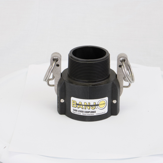 2-inch Female Coupling X 2-inch MPT Locking Arms | L200B | Banjo Corporation | Category-Adapter, Connector Type-Female QDC, Connector Type-Male NPT