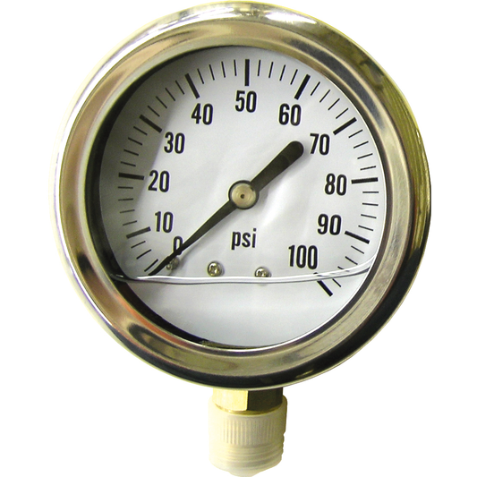 Liquid Filled Gauge 2 1/2" DIA 100 PSI