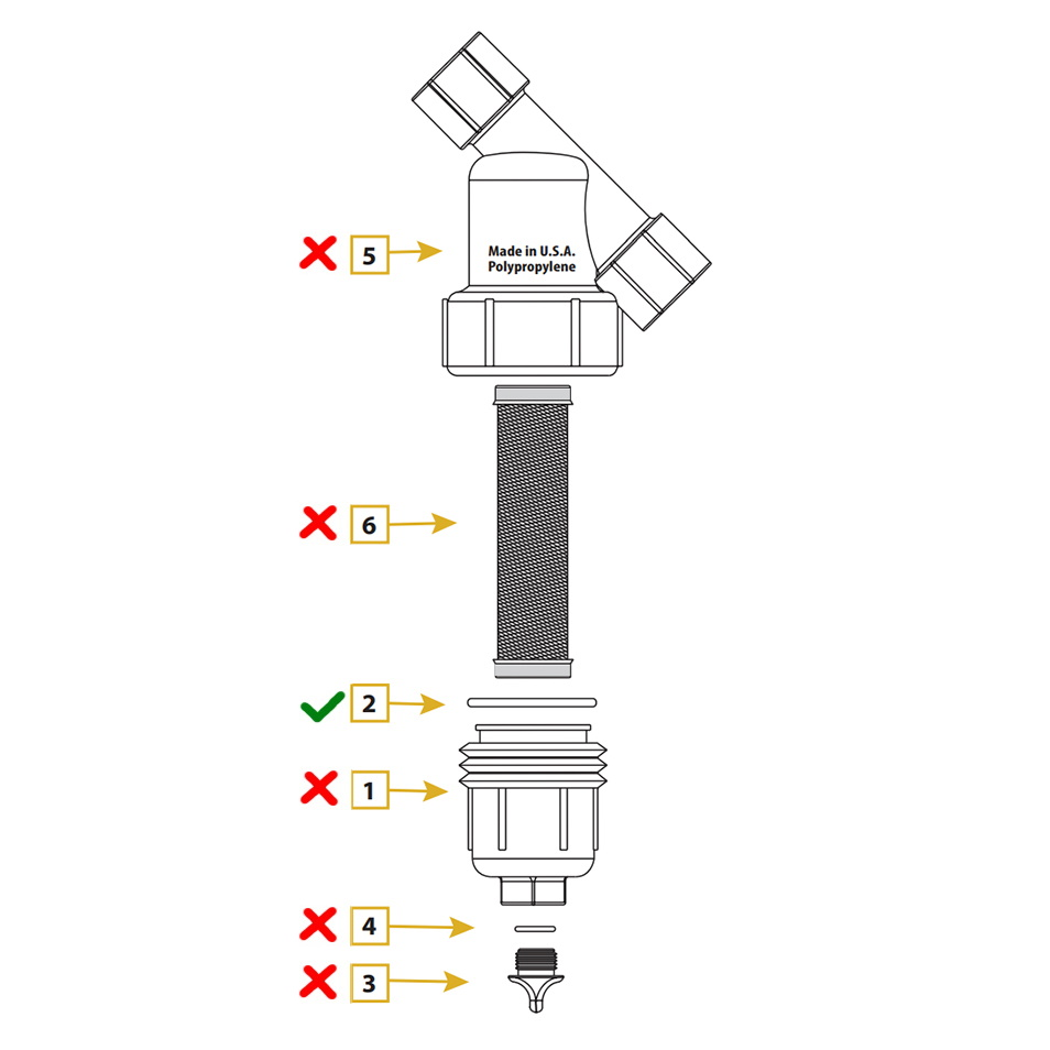 O Ring EPDM 1/2" & 3/4" Y Cap