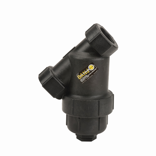 1 1/2-inch X 1 1/2-inch Y Strainer w/ 50 Mesh SS Screen | LS150-50 | Banjo Corporation | Category-Line Strainer, Connector Type-Female NPT, Material-Polypropylene