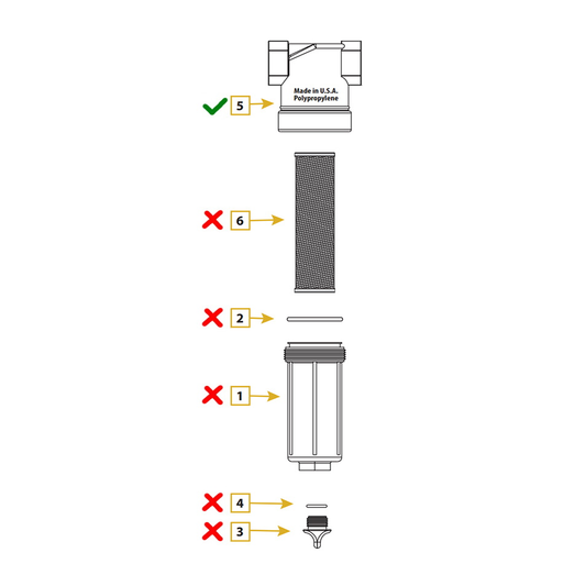 Line Strainer T Head 1" Female NPT