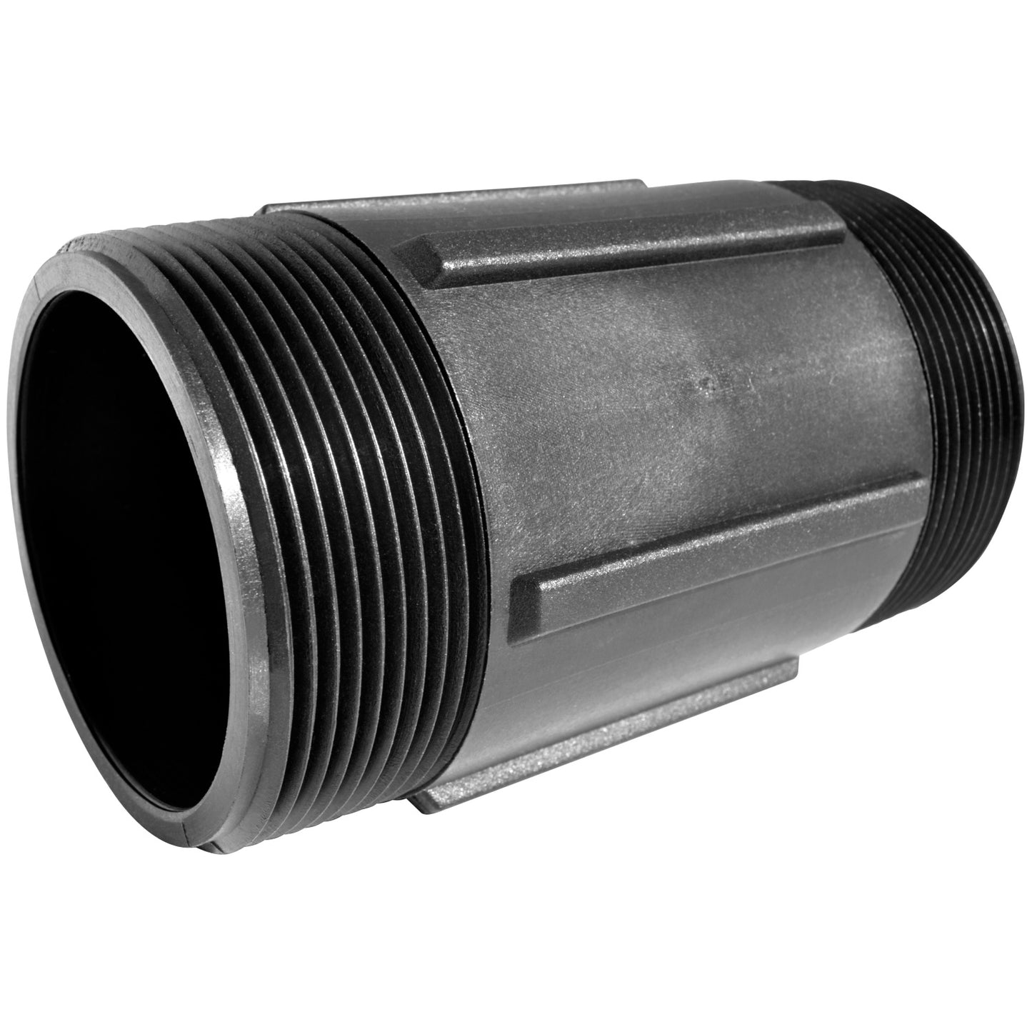 PP Adapter 4-inch Long 1-inch MNPT X 1-inch MNPT | M1004P | TerreMax | Category-Adapter, Connector Type-Male NPT, Material-Polypropylene