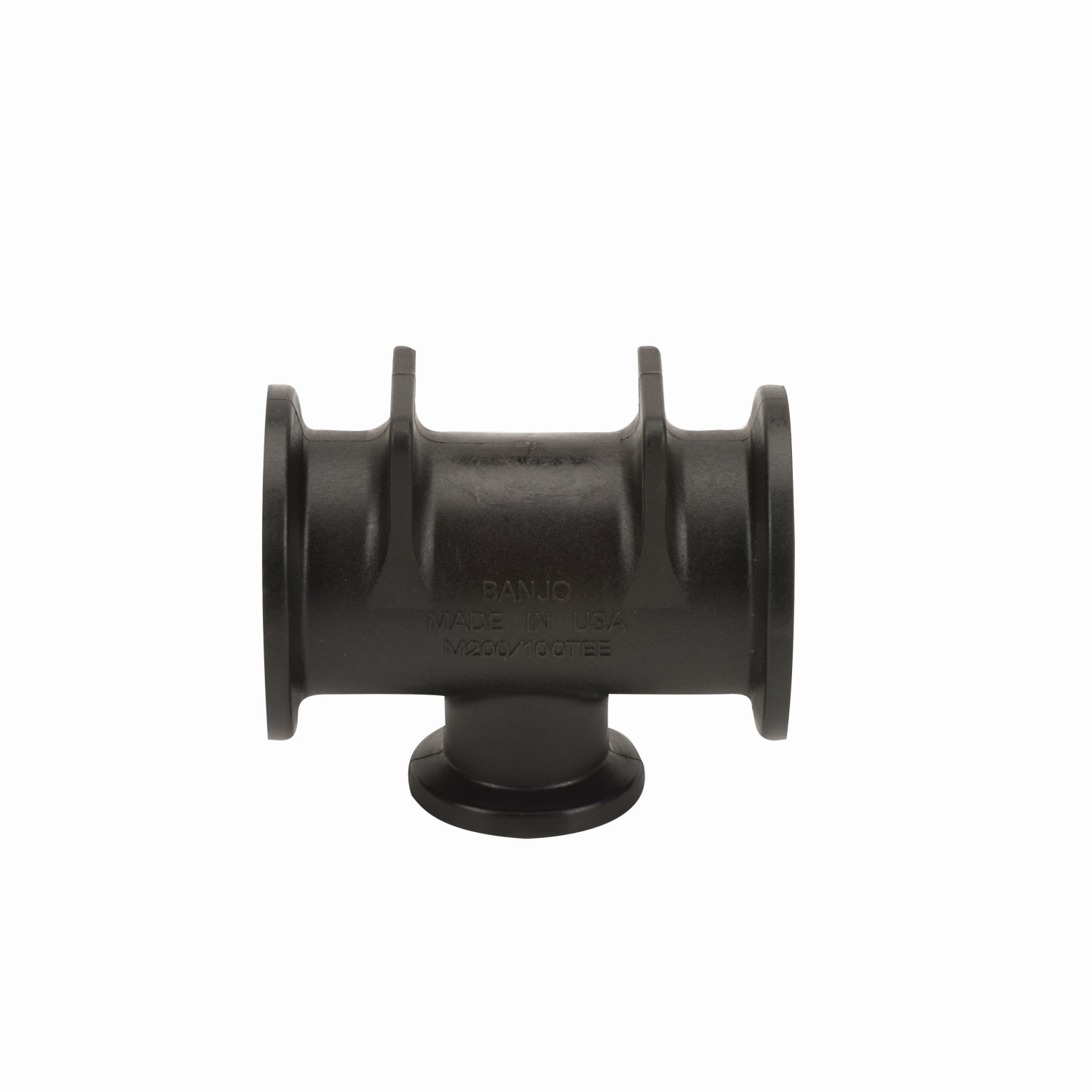 PP Tee 2-inch FLG X 1-inch FLG | M200100TEE | Banjo Corporation | Category-Tee, Connector Type-Manifold Flange, Material-Polypropylene