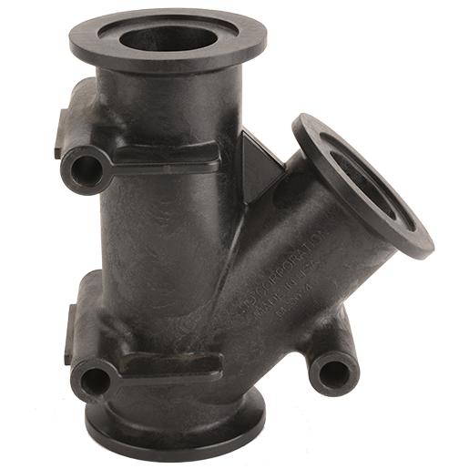 2-inch FP 45 DEG Y Flange | M200Y45 | Banjo Corporation | Category-Adapter, Connector Type-Manifold Flange, Material-Polypropylene