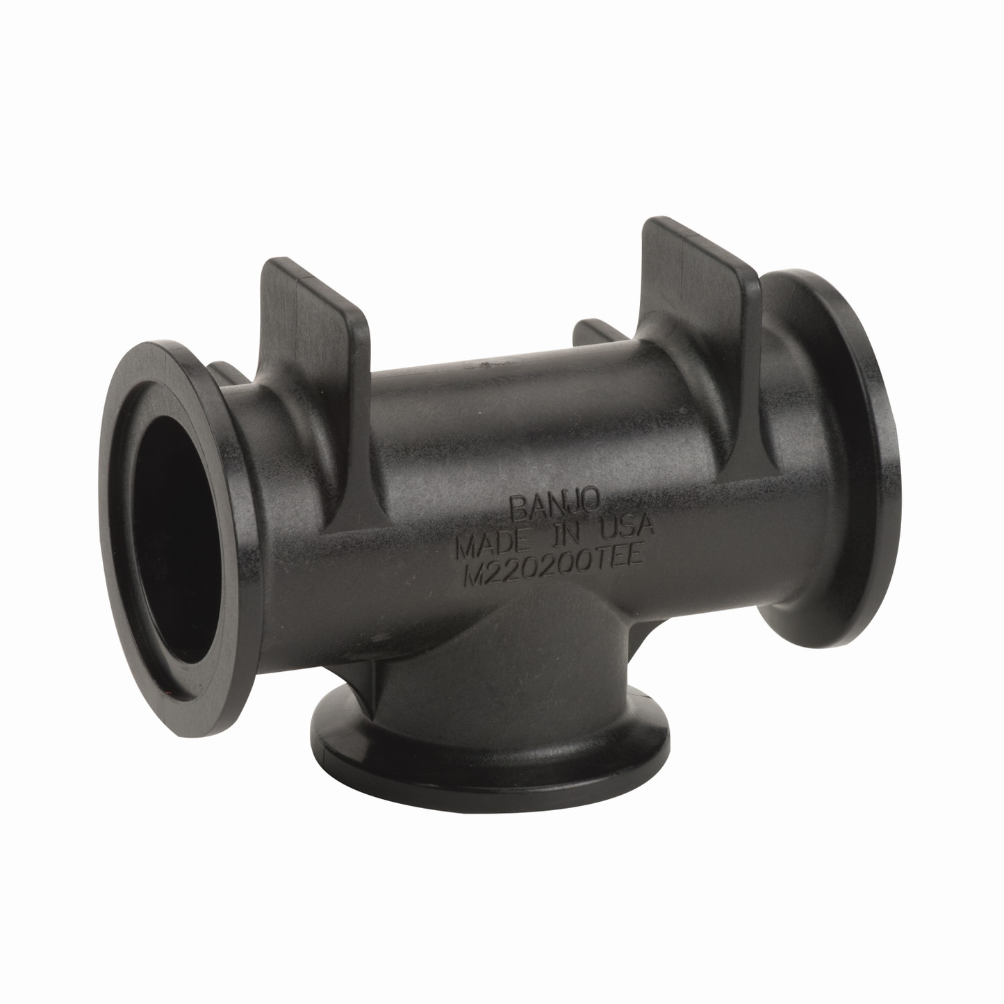 PP Tee 2-inch FP FLG X 2-inch FLG | M220200TEE | Banjo Corporation | Category-Tee, Connector Type-Manifold Flange, Material-Polypropylene