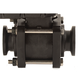 1-inch MEVX Bolted Valve Only | MEVX101X | Banjo Corporation | Category-Valve, Connector Type-Manifold Flange, Material-Polypropylene
