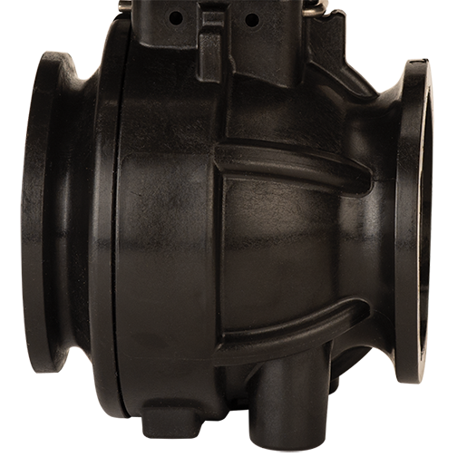 2-inch MEVX SP Valve Only | MEVX200HX | Banjo Corporation | Category-Valve, Connector Type-Manifold Flange, Material-Polypropylene