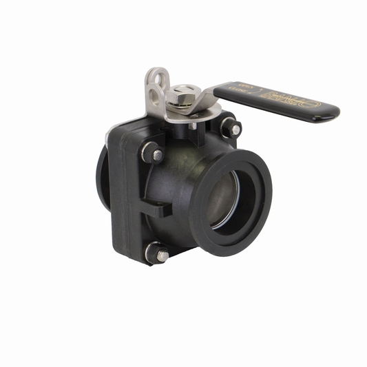 2-inch FP Manifold Stub Valve Flange X Flange,SS Ball, Stem, | MVS220HSFP | Banjo Corporation | Category-Valve, Connector Type-Full Port, Connector Type-Manifold Flange