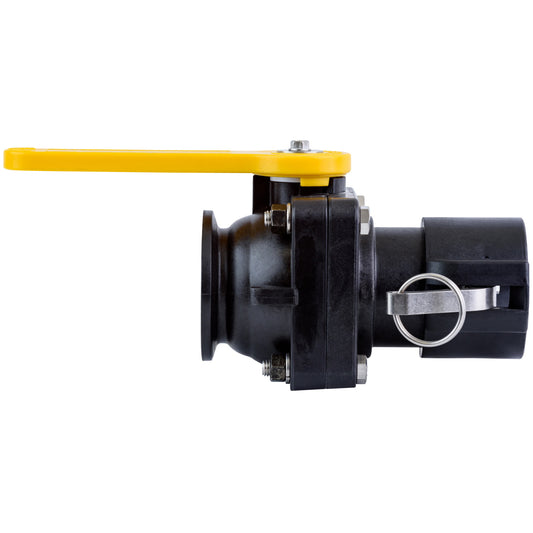 PP Valve 2-inch Flange X 2-inch FQDC | MVSD220FP | TerreMax | Category-Valve, Connector Type-Female QDC, Connector Type-Full Port