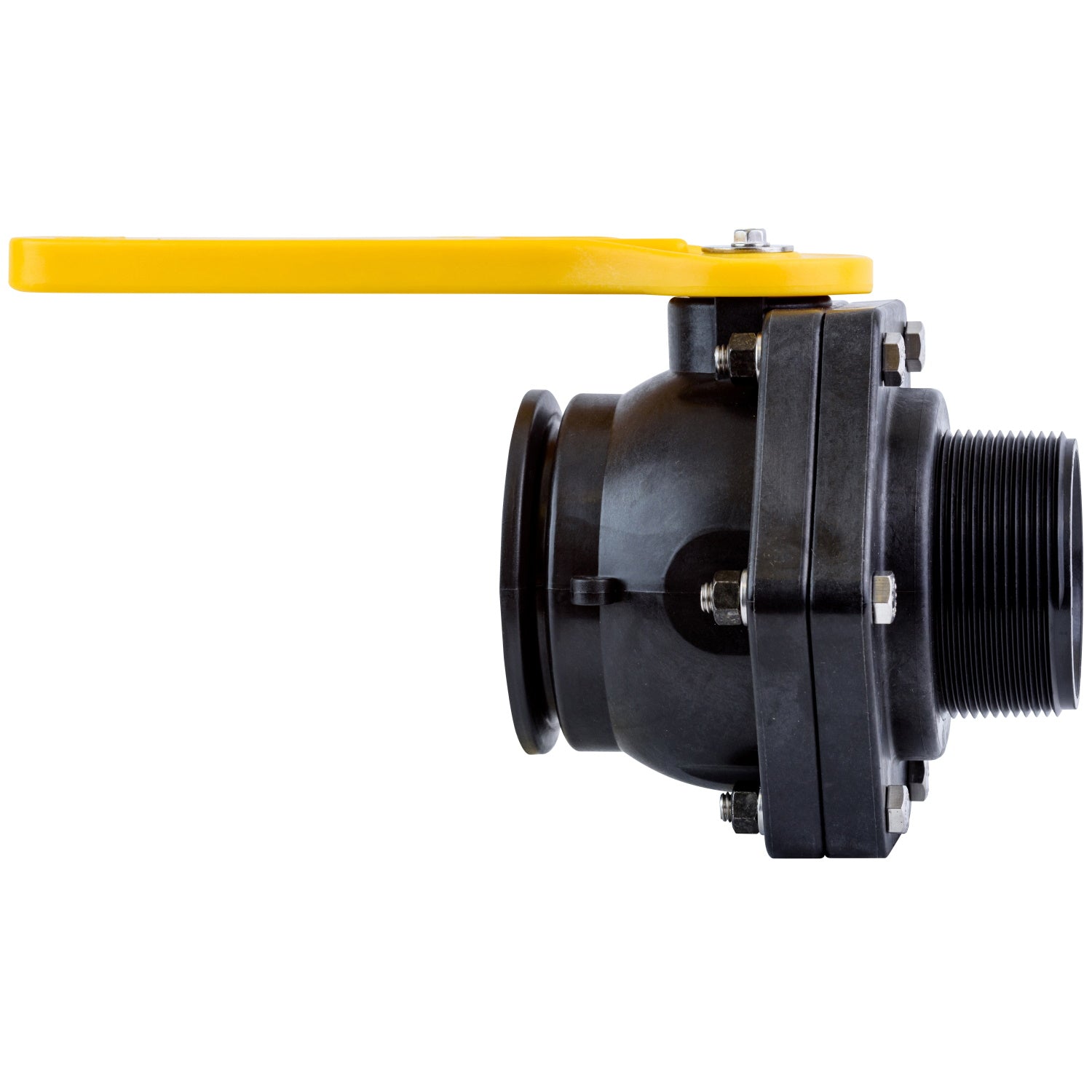PP Valve 3-inch Flange X 3-inch MNPT | MVSMT300FP | TerreMax | Category-Valve, Connector Type-Male NPT, Connector Type-Manifold Flange