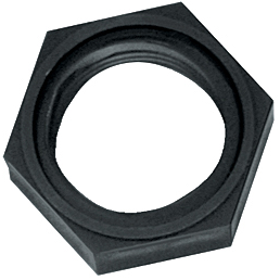 PP Hex Nut 11/16-inch FUN | N1116P | TerreMax | Category-Other, Connector Type-Female UN, Material-Polypropylene
