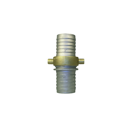 Pin Lug Coupling 1 1/2" Hose Barb Aluminium w/ Brass Swivel Nut