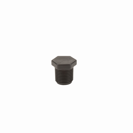 PP Plug 1/2-inch MNPT | PLUG050 | Banjo Corporation | Category-Plug, Connector Type-Male NPT, Material-Polypropylene