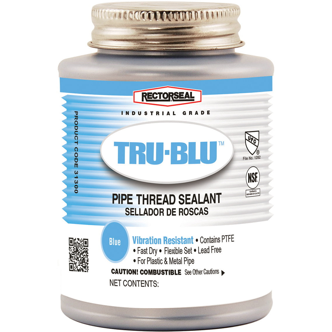 RectorSeal Tru Blue 8 oz w/ Brush in Cap 24/Case