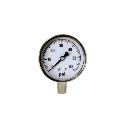 Standard Dry Gauge 60 PSI 2" DIA