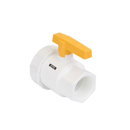 2-inch FDA Union Valve w/ EPDM O Rings | UV204FPFD | Banjo Corporation | Category-Valve, Connector Type-Female NPT, Material-Polypropylene