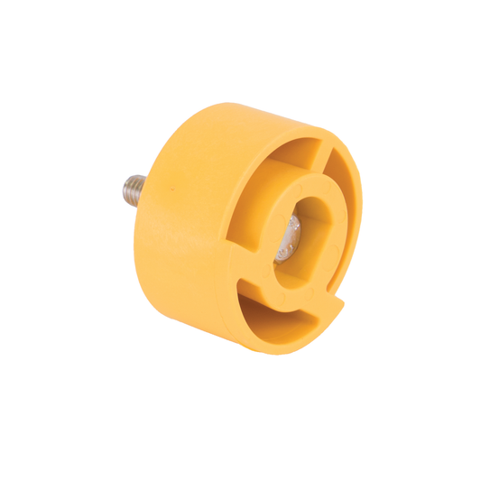 2-inch FP BL Handle, Offset By 1 3/8-inch w/ Screw | V25153138BL | Banjo Corporation | Category-Valve, Material-Polypropylene, Size-2-inch