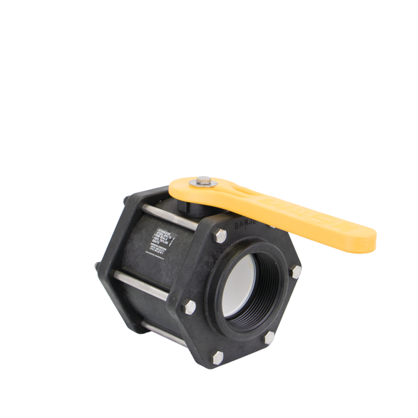 PP Valve Ball Full Port 3-inch FNPT X 3-inch FNPT | V300FP | Banjo Corporation | Category-Valve, Connector Type-Female NPT, Material-Polypropylene