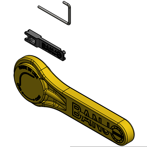 EVX Handle Kit 3-inch | VP30153 | Banjo Corporation | Category-Valve, Type-Electric Valve, Type-Replacement Part