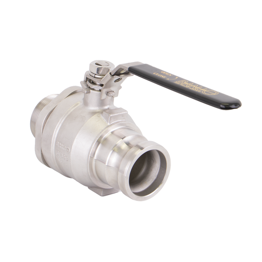2-inch FP SS Male Thread X Male Adapter Valve | VSFMT220SS | Banjo Corporation | Category-Valve, Connector Type-Male NPT, Connector Type-Male QDC