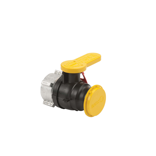 2-inch Poly Valve QD FKM w/ Cap Mauser | W230234 | Banjo Corporation | Category-Valve, Material-Polypropylene, Size-2-inch